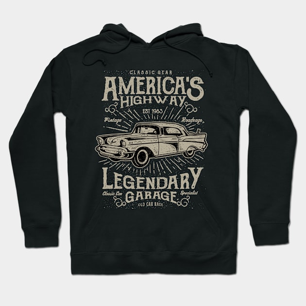 Classic Cars Hoodie by ChapulTee